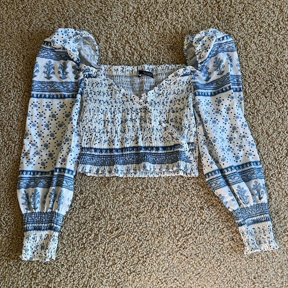 Zara long sleeve blouse